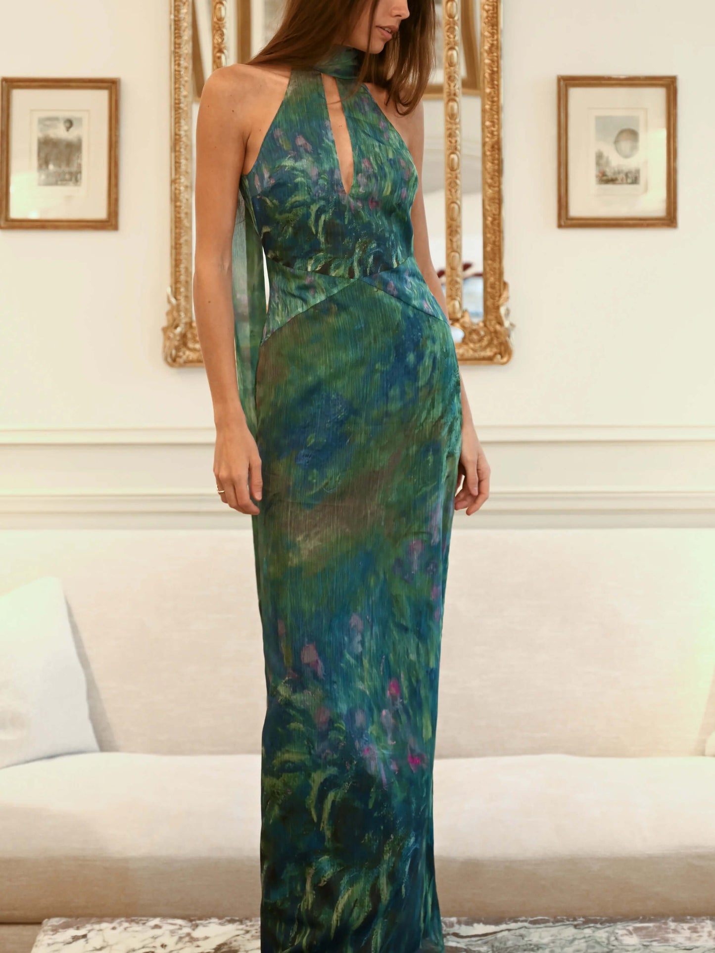 Monet Irises Gown