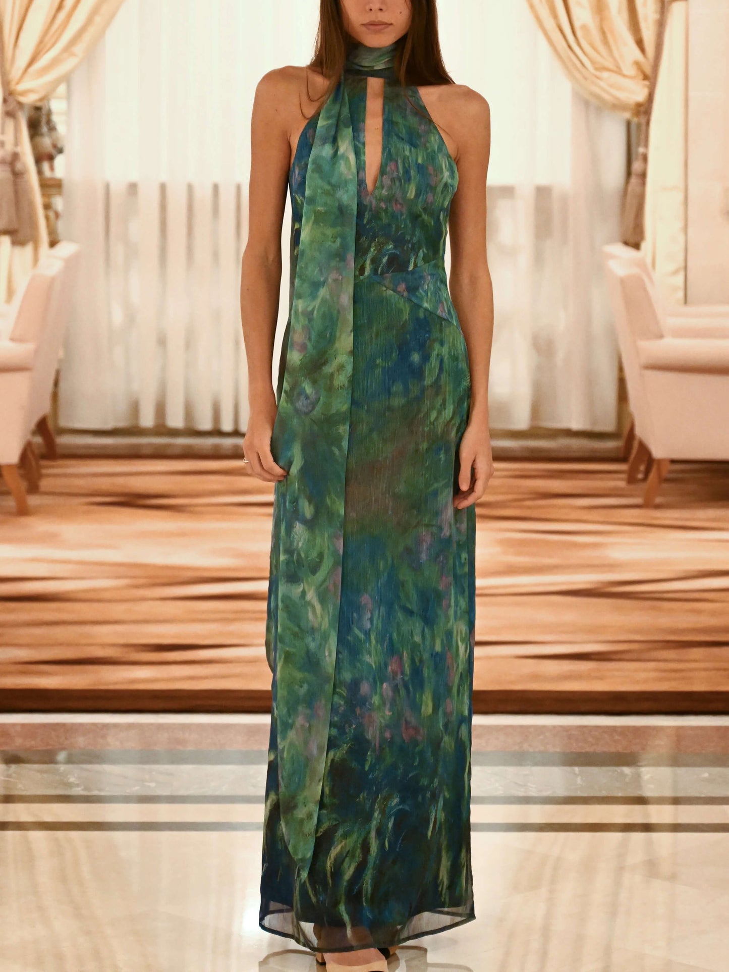 Monet Irises Gown