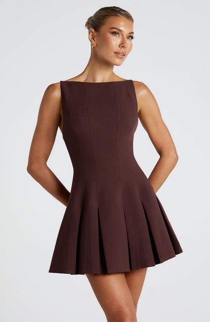 Rory Mini Dress - Taupe