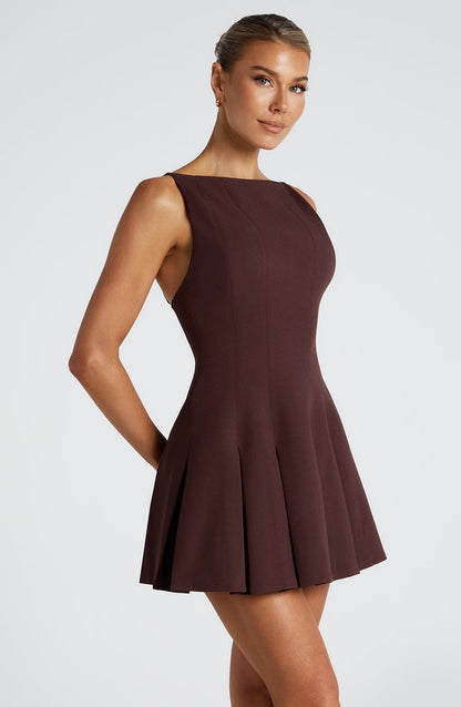 Rory Mini Dress - Taupe